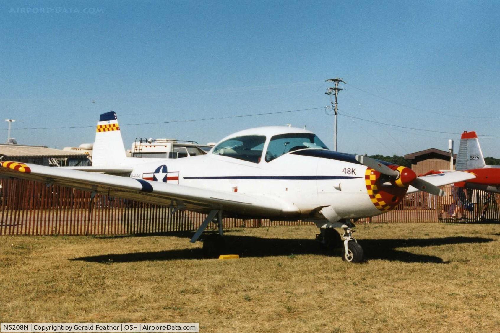 N5208N, 1947 North American Navion (NA-145) C/N NAV-4-948, At the EAA Fly In.