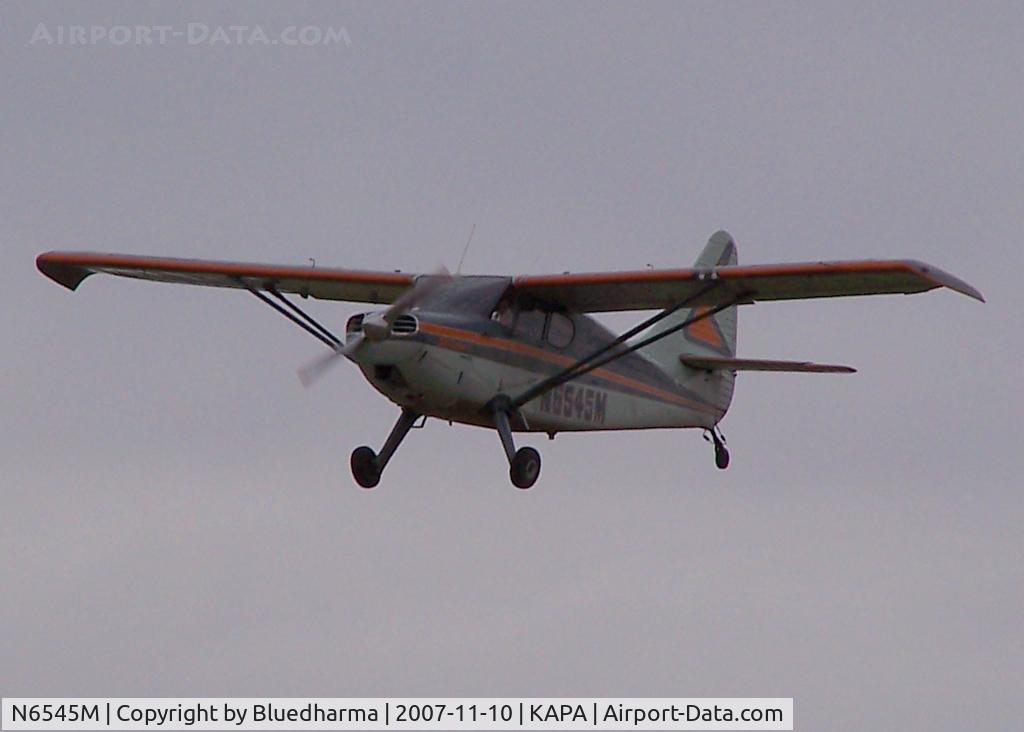 N6545M, 1948 Stinson 108-3 Voyager C/N 108-4545, Approach to 17L