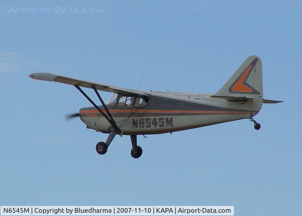 N6545M, 1948 Stinson 108-3 Voyager C/N 108-4545, Approach to 17L