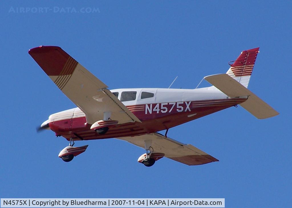 N4575X, 1975 Piper PA-28-181 C/N 28-7690034, Approach to 17L