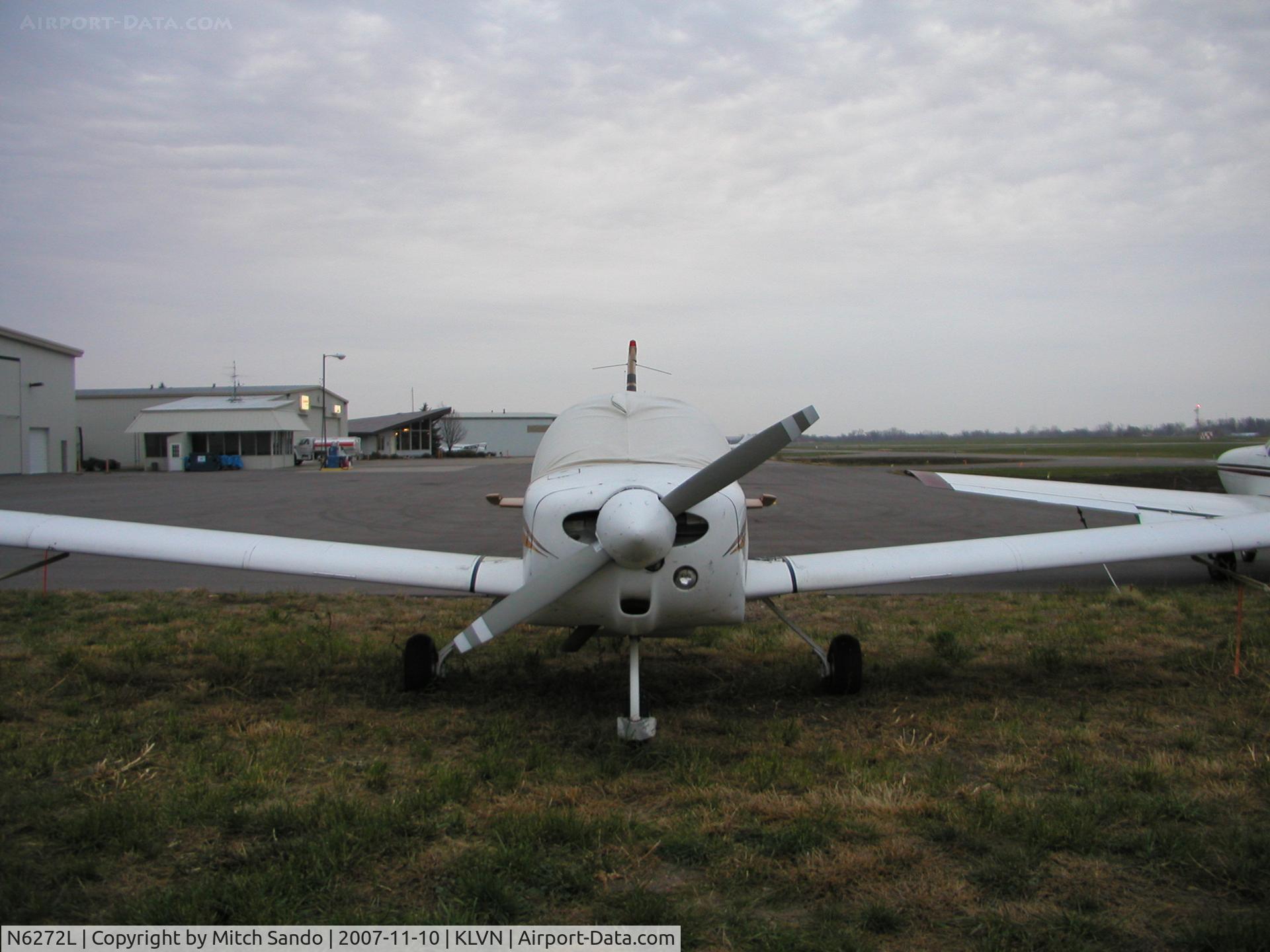 N6272L, 1972 Grumman American AA-1B Trainer C/N AA1B-0072, Tied down at Airlake.