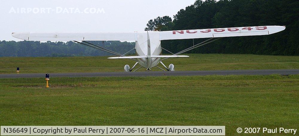 N36649, 1941 Aeronca 65-CA Super Chief C/N C17241, Off to the grass lot