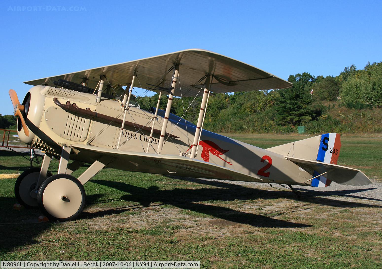 N8096L, 1999 SPAD S-VII Replica C/N 1999, This aircraft is actually a 1999 replica of a SPAD VII - hard to tell!