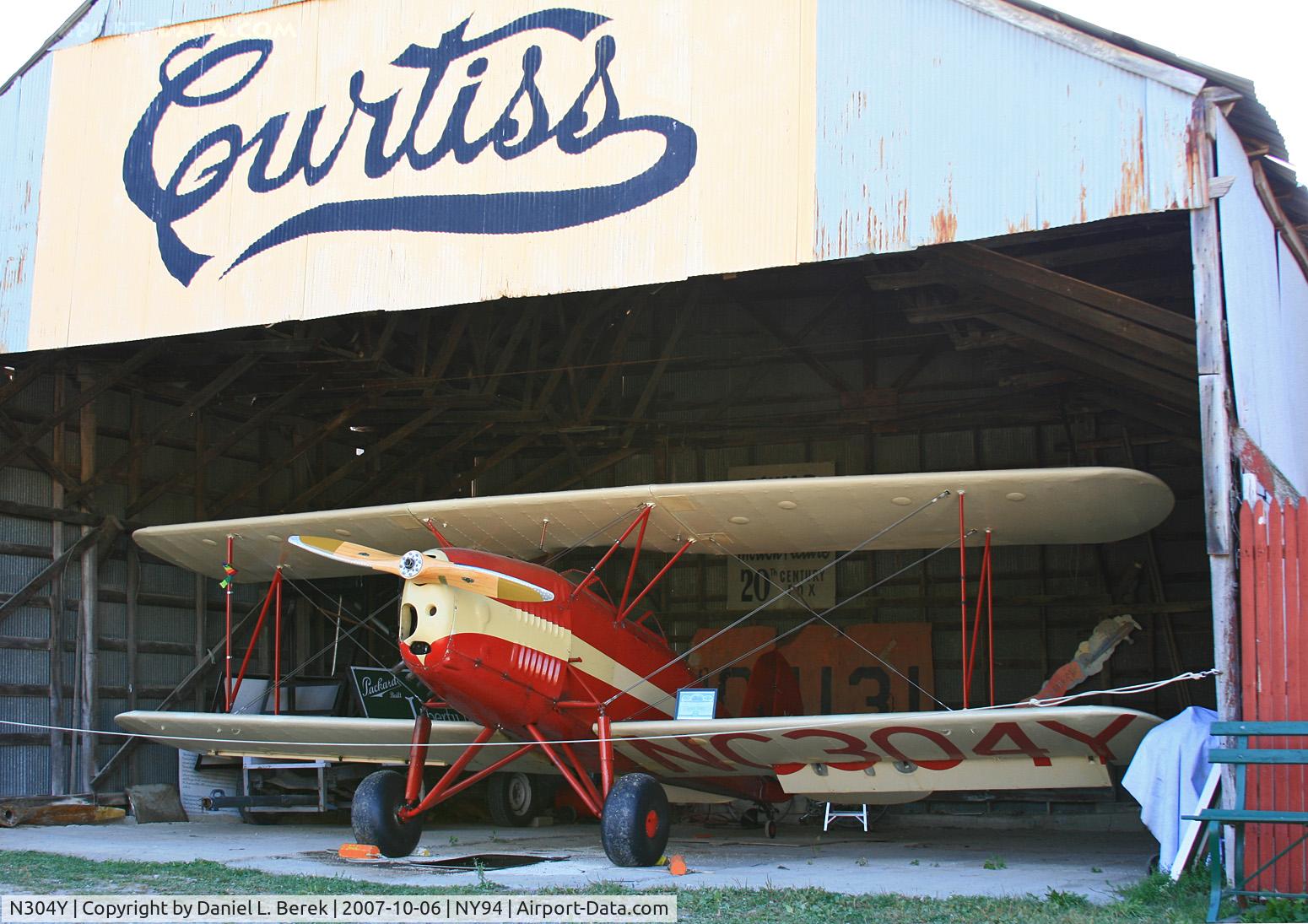 N304Y, 1931 Great Lakes 2T-1 Sport Trainer C/N 191, Don't let the sign fool you - this plane is a 1931 Great Lakes Sport Trainer.