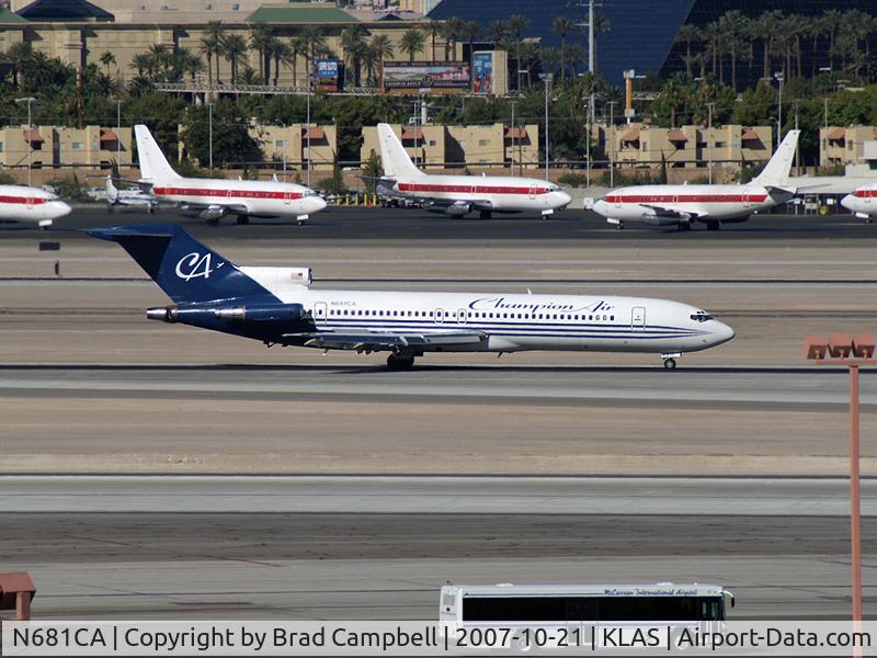 N681CA, 1980 Boeing 727-2S7 C/N 22020, Champion Air / 1980 Boeing 727-2S7
