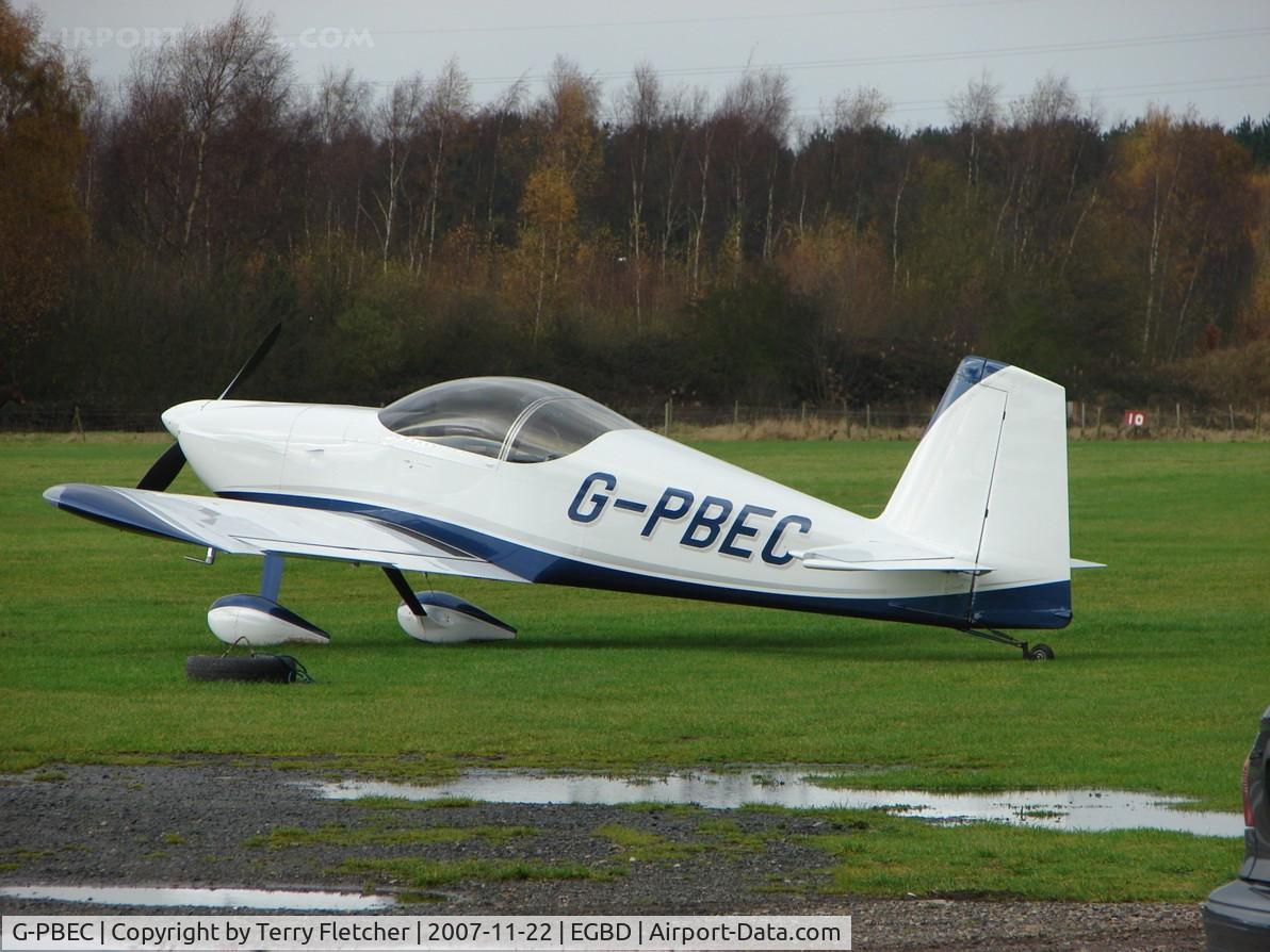 G-PBEC, 2007 Vans RV-7 C/N PFA 323-14382, Rans V-7  visits a very wet grass strip at Eggington