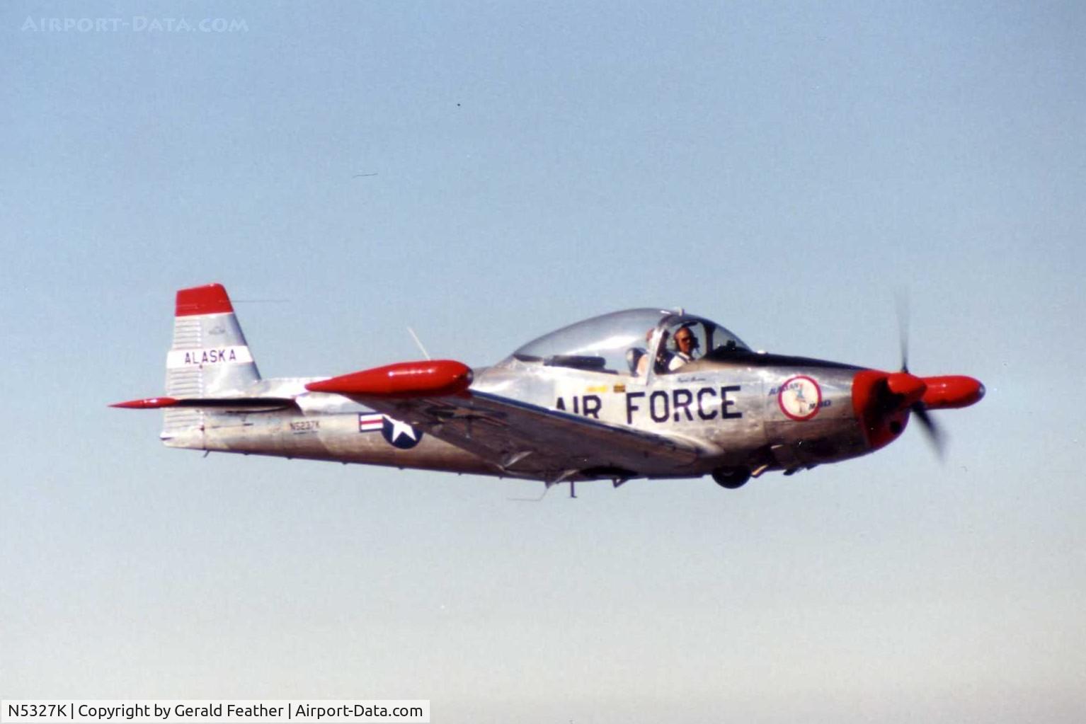 N5327K, 1950 Ryan Navion B C/N NAV-4-2227B, This was never a military bird, but it has a sharp paint job.  And the clear canopy is a very nice addition