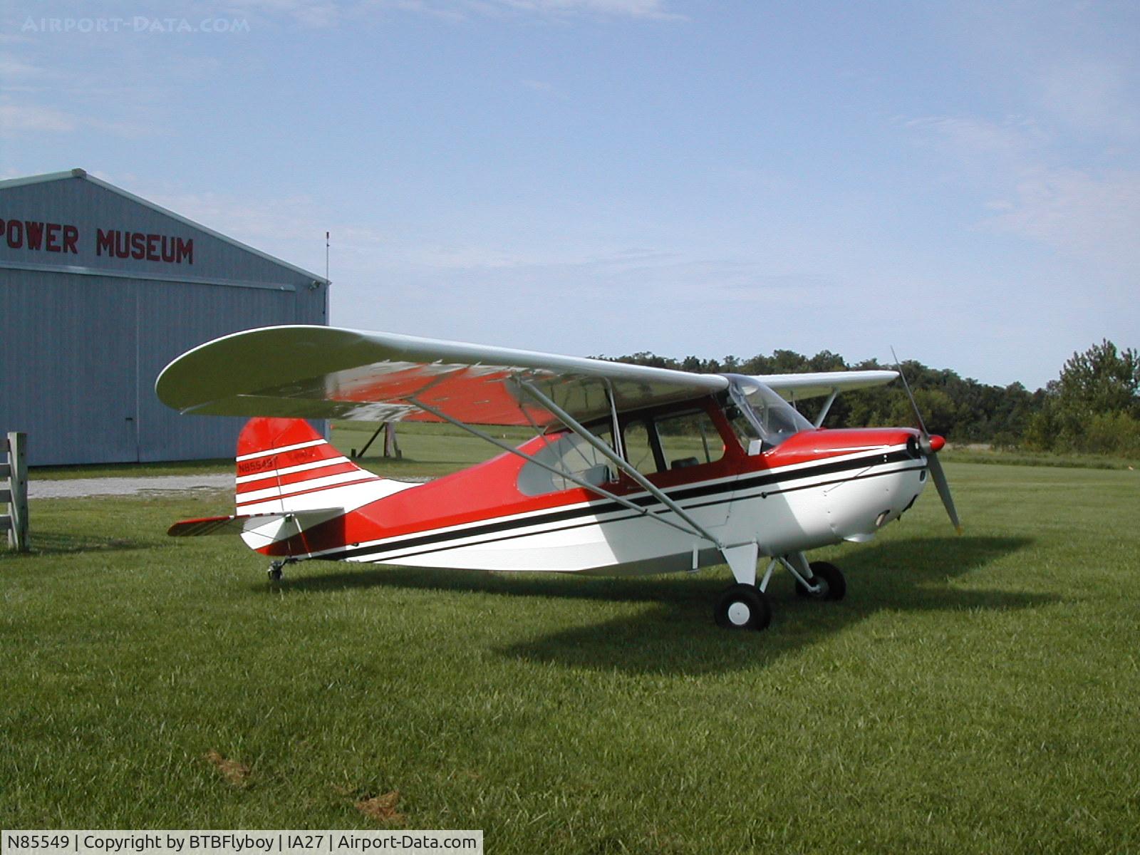N85549, 1946 Aeronca 7AC Champion C/N 7AC-4289, A frequent visitor to Antique Airfield near Blakesburg, IA