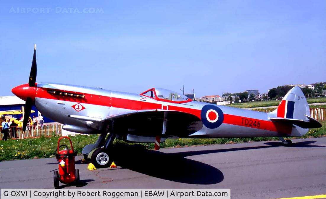 G-OXVI, 1945 Supermarine 361 Spitfire LF.XVIe C/N CBAF.IX.4262, TD248.Antwerp Stampe Fly in