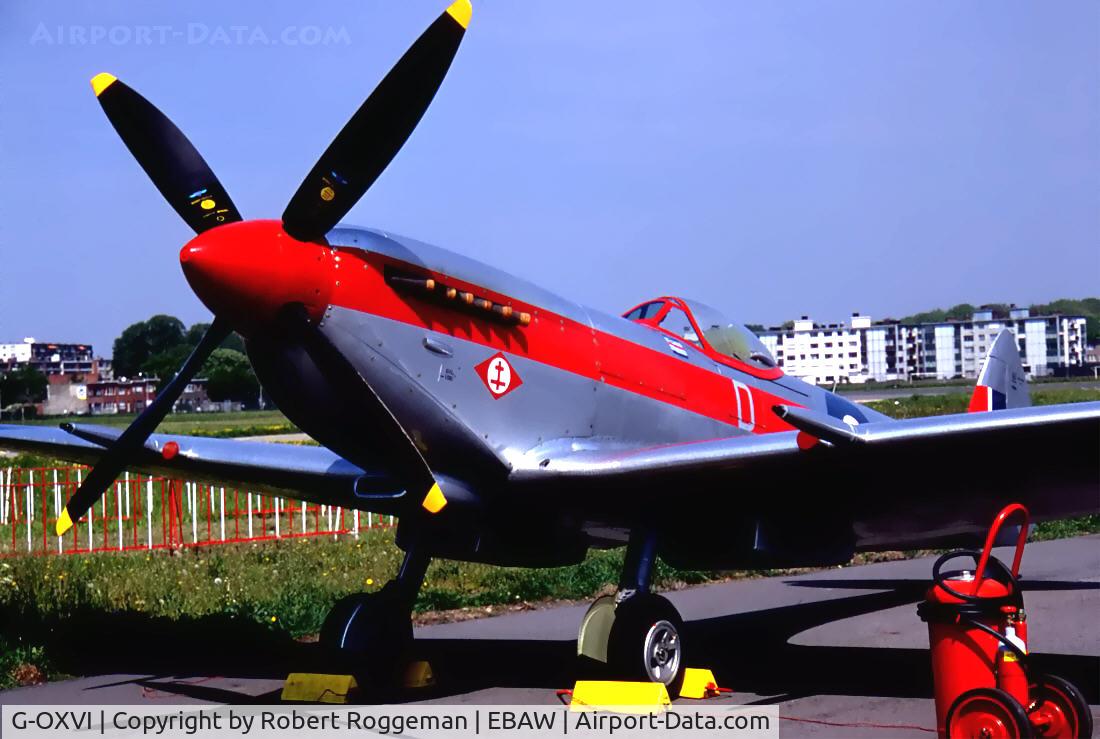 G-OXVI, 1945 Supermarine 361 Spitfire LF.XVIe C/N CBAF.IX.4262, TD248.Antwerp stampe fly in.