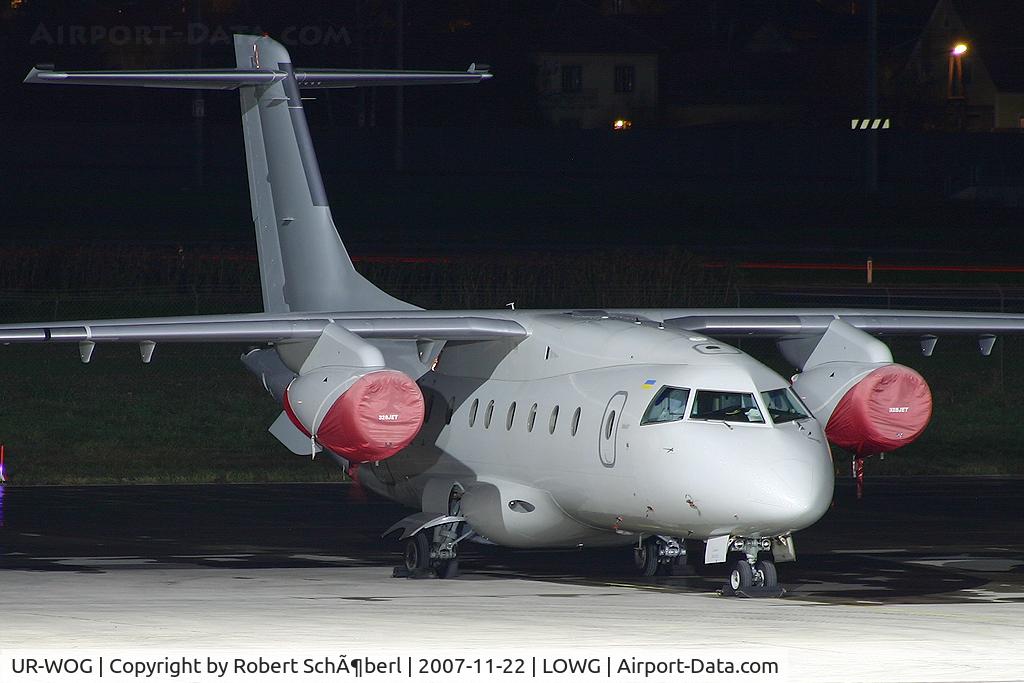 UR-WOG, 1999 Fairchild Dornier 328-300 328JET C/N 3118, First time in GRZ/LOWG