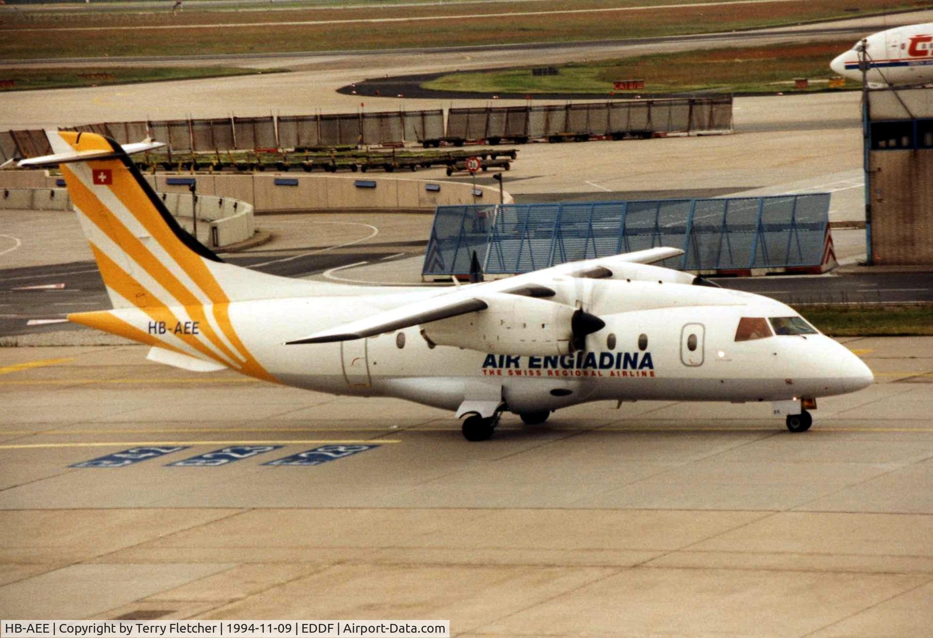 HB-AEE, 1993 Dornier 328-110 C/N 3005, Air Engiadina Do328 at Frankfurt