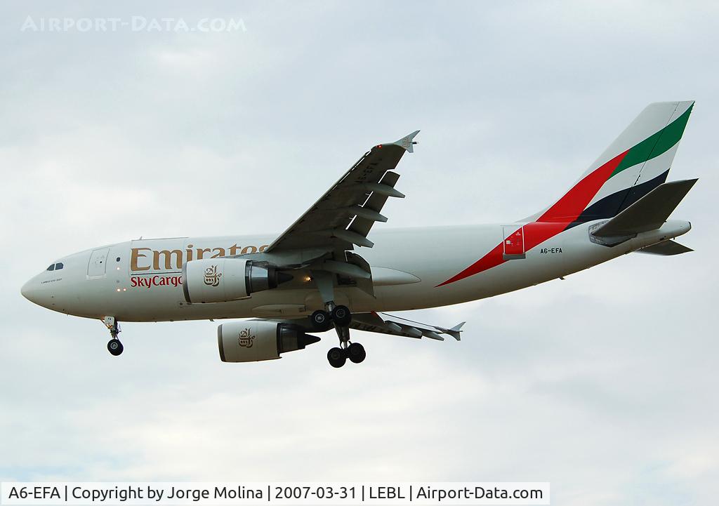 A6-EFA, 1992 Airbus A310-308F C/N 646, Clear to land RWY 25R.