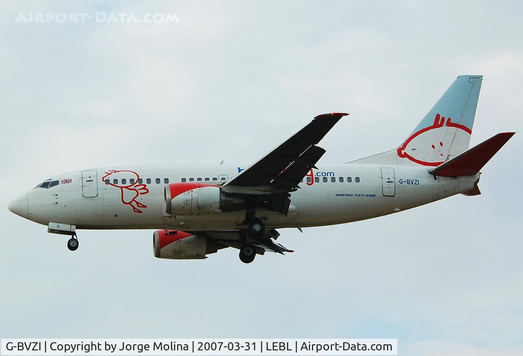 G-BVZI, 1991 Boeing 737-5Q8 C/N 25167, 