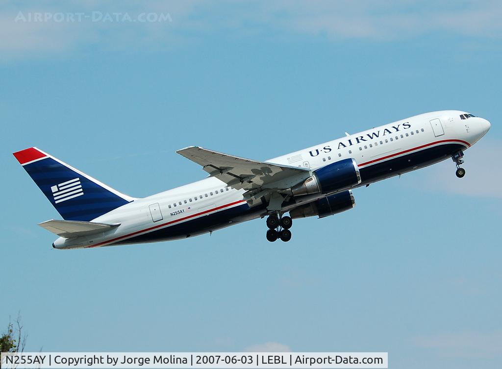N255AY, 1991 Boeing 767-2B7 C/N 25257, Taking off RWY 07R.