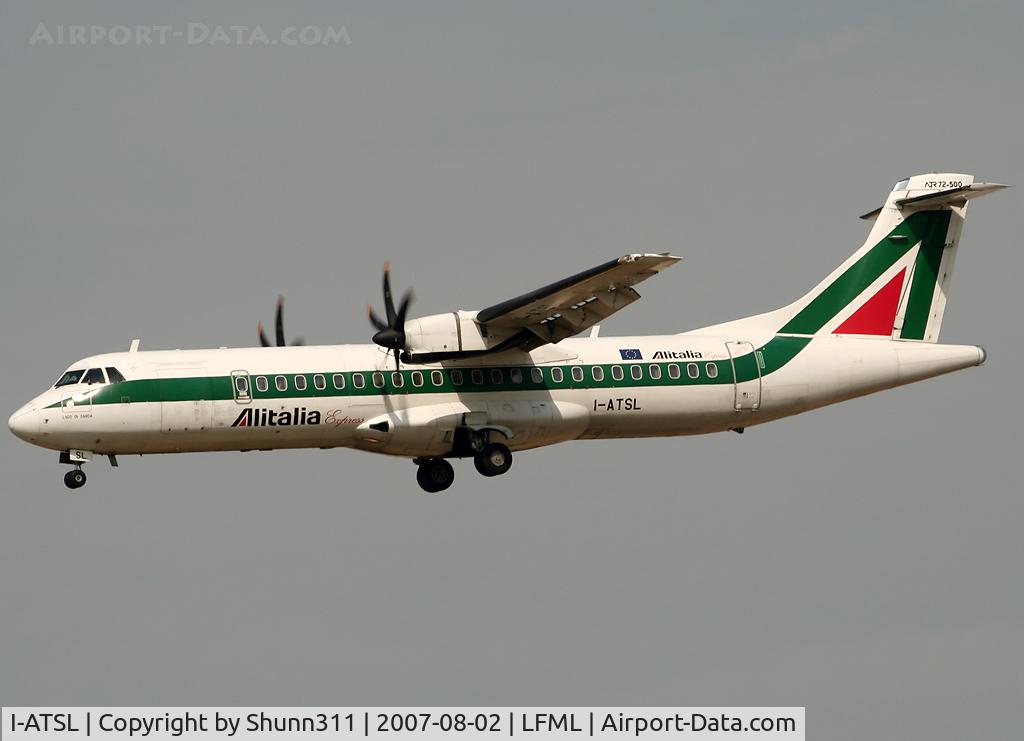 I-ATSL, 1998 ATR 72-212A C/N 592, Landing rwy 31R