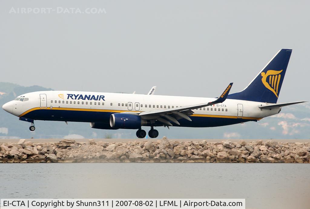 EI-CTA, 2002 Boeing 737-8AS C/N 29936, Landing rwy 15L