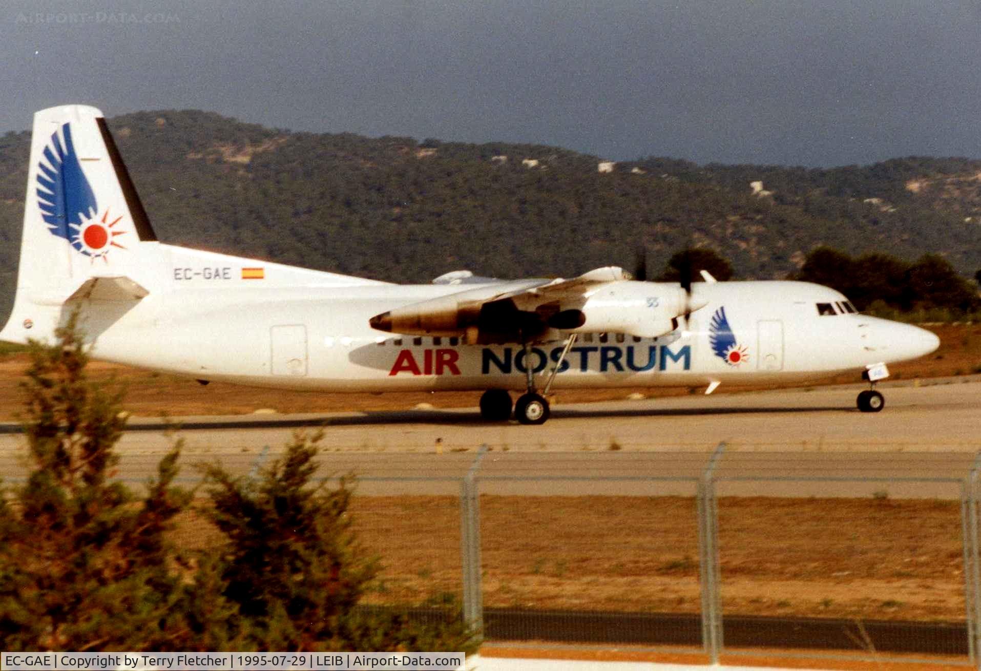 EC-GAE, 1988 Fokker 50 C/N 20141, Air Nostrum Fokker 50