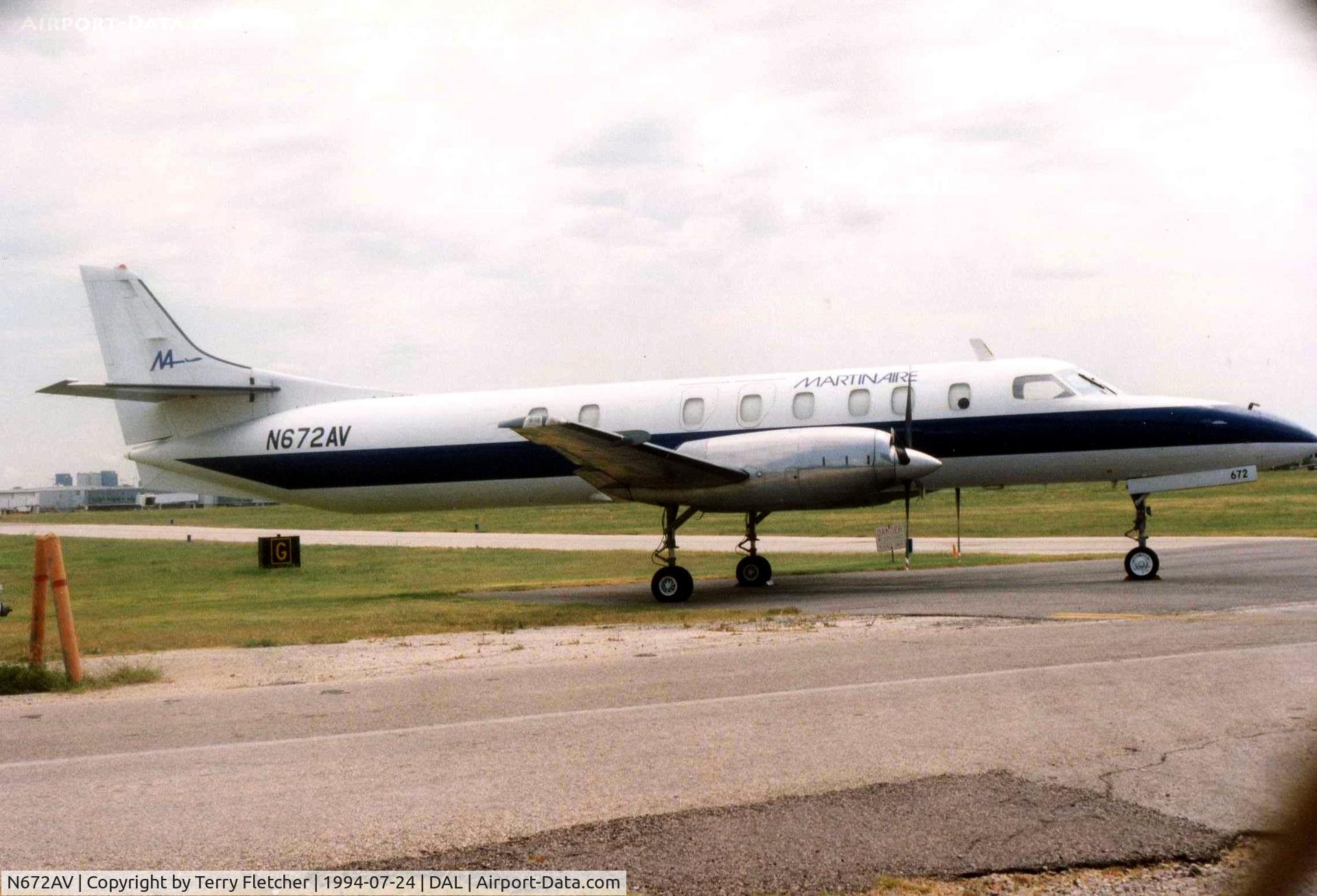 N672AV, Fairchild SA-227AC Metro III C/N AC672, Metro of Martinaire at Dallas Love Field