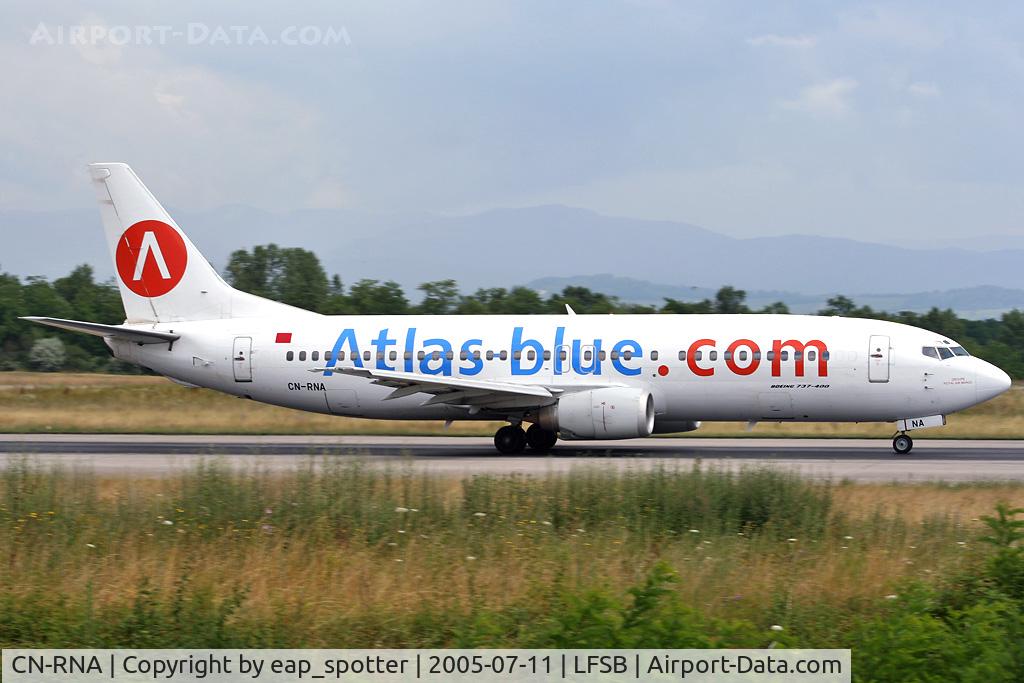 CN-RNA, 1993 Boeing 737-4B6 C/N 26531, departing to constantin