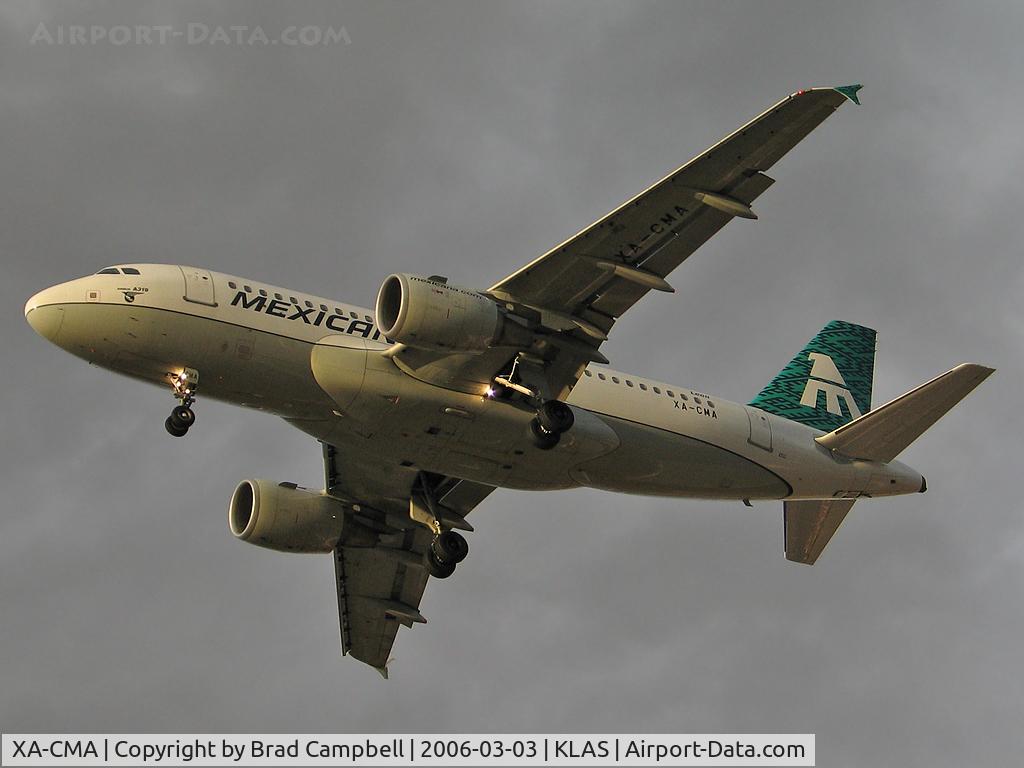 XA-CMA, 2003 Airbus A319-112 C/N 2066, Mexicana / Airbus Industrie A319-112