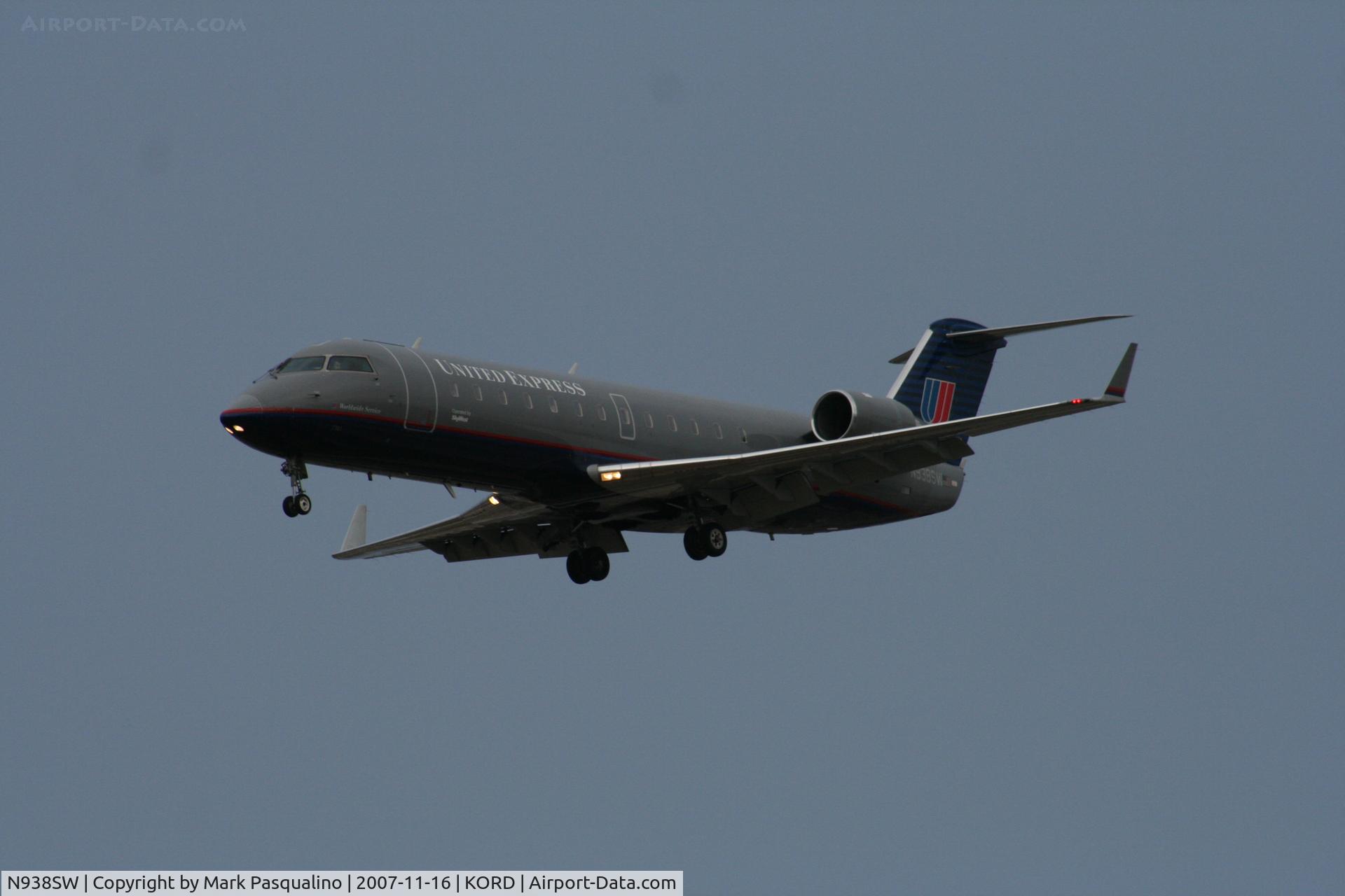 N938SW, 2003 Bombardier CRJ-200LR (CL-600-2B19) C/N 7741, CL-600-2B19
