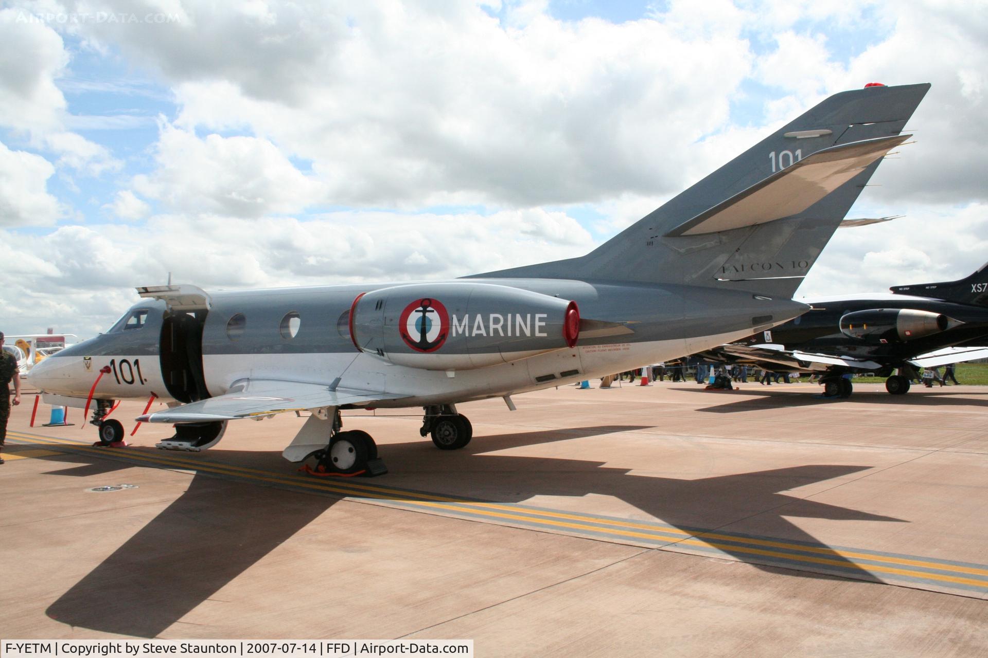 F-YETM, 1977 Dassault Falcon 10MER C/N 101, Royal International Air Tattoo 2007