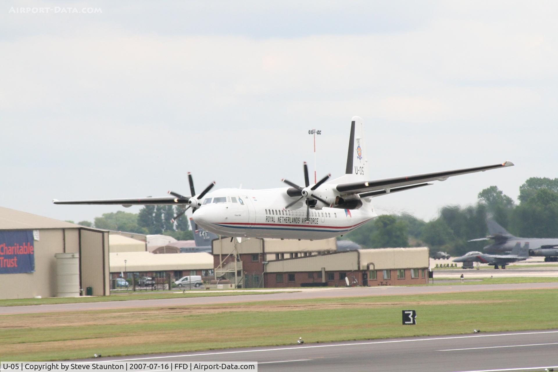 U-05, 1992 Fokker 50 C/N 20253, Royal International Air Tattoo 2007