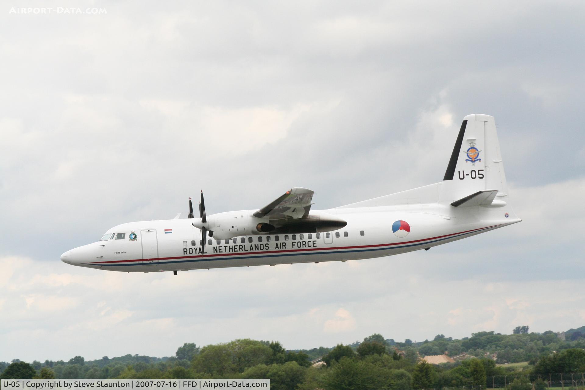 U-05, 1992 Fokker 50 C/N 20253, Royal International Air Tattoo 2007