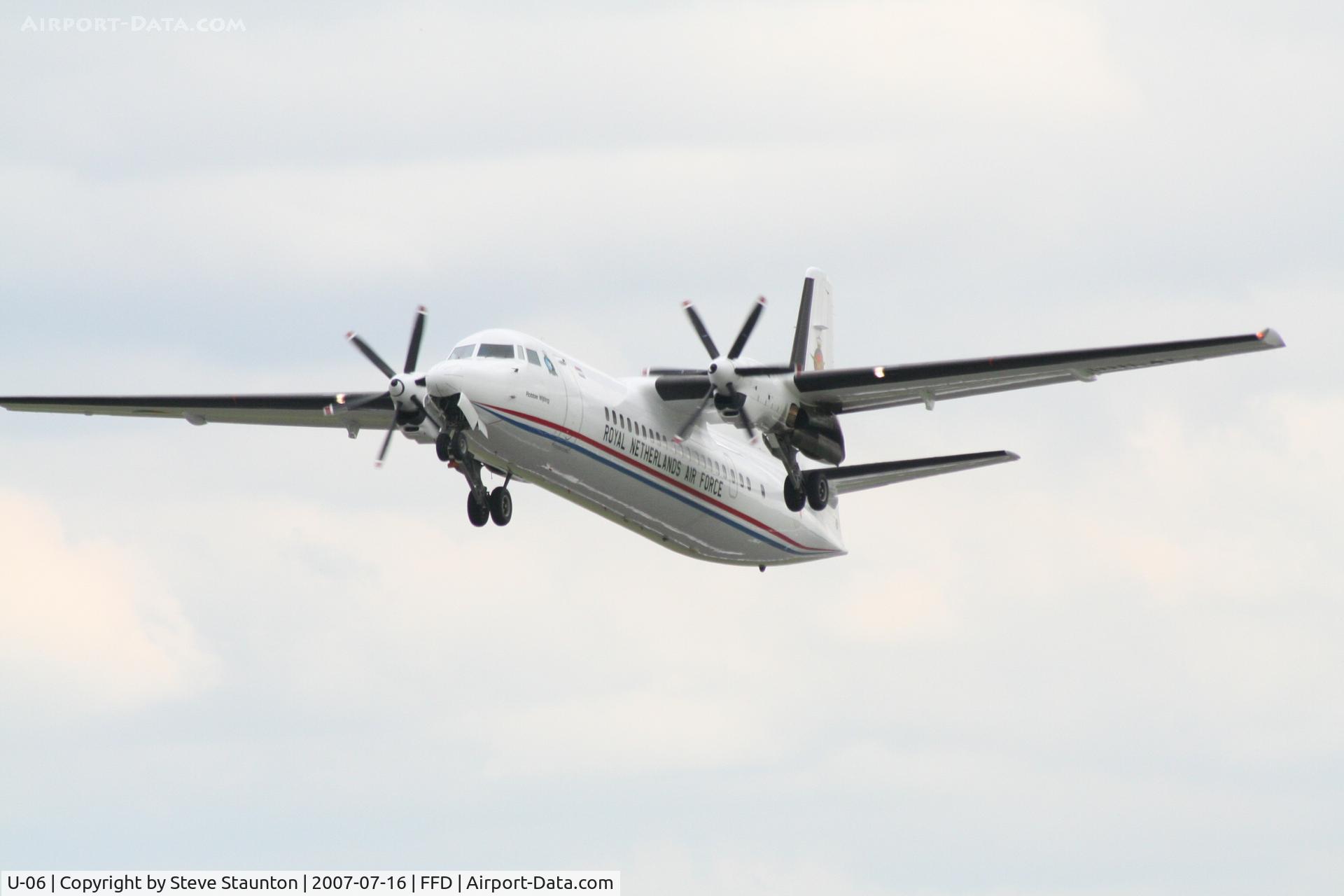 U-06, 1993 Fokker 50 C/N 20287, Royal International Air Tattoo 2007
