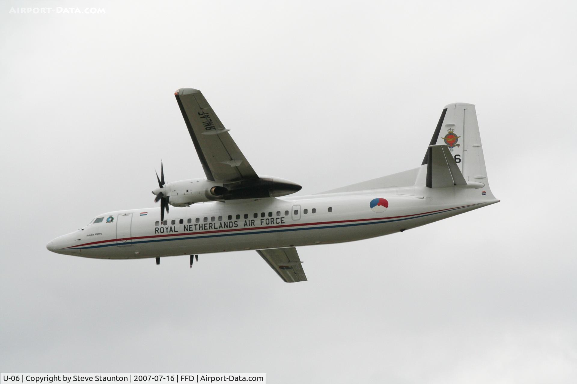 U-06, 1993 Fokker 50 C/N 20287, Royal International Air Tattoo 2007