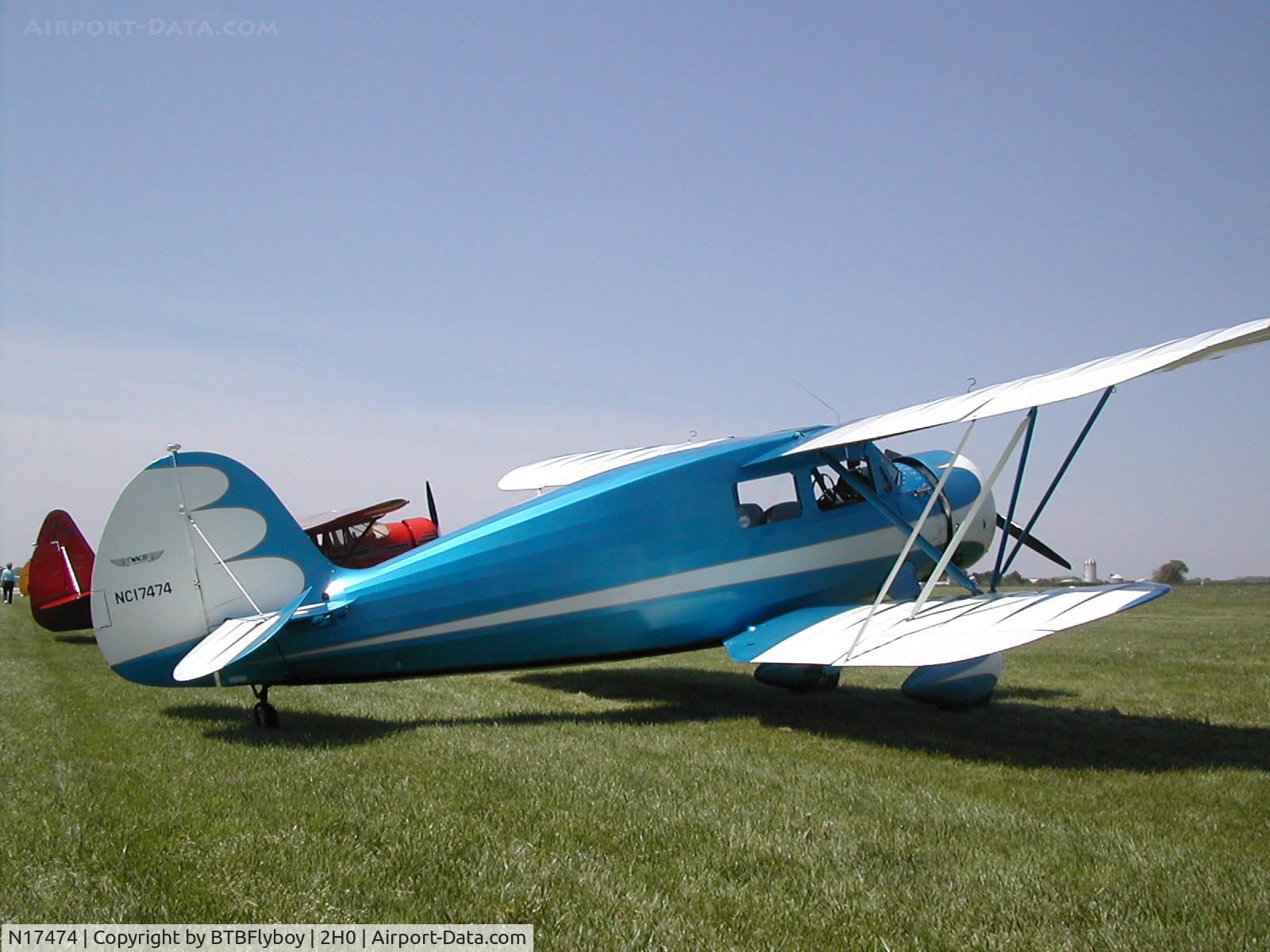 N17474, 1937 Waco YKS-7 C/N 4613, taken at the spring fly-in