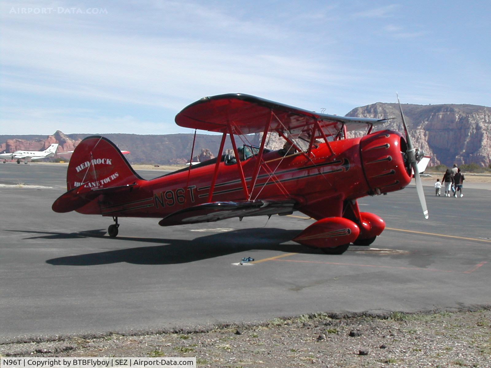 N96T, 1993 Classic Aircraft Corp WACO YMF C/N F5C-052, Hauling sightseeing rides off