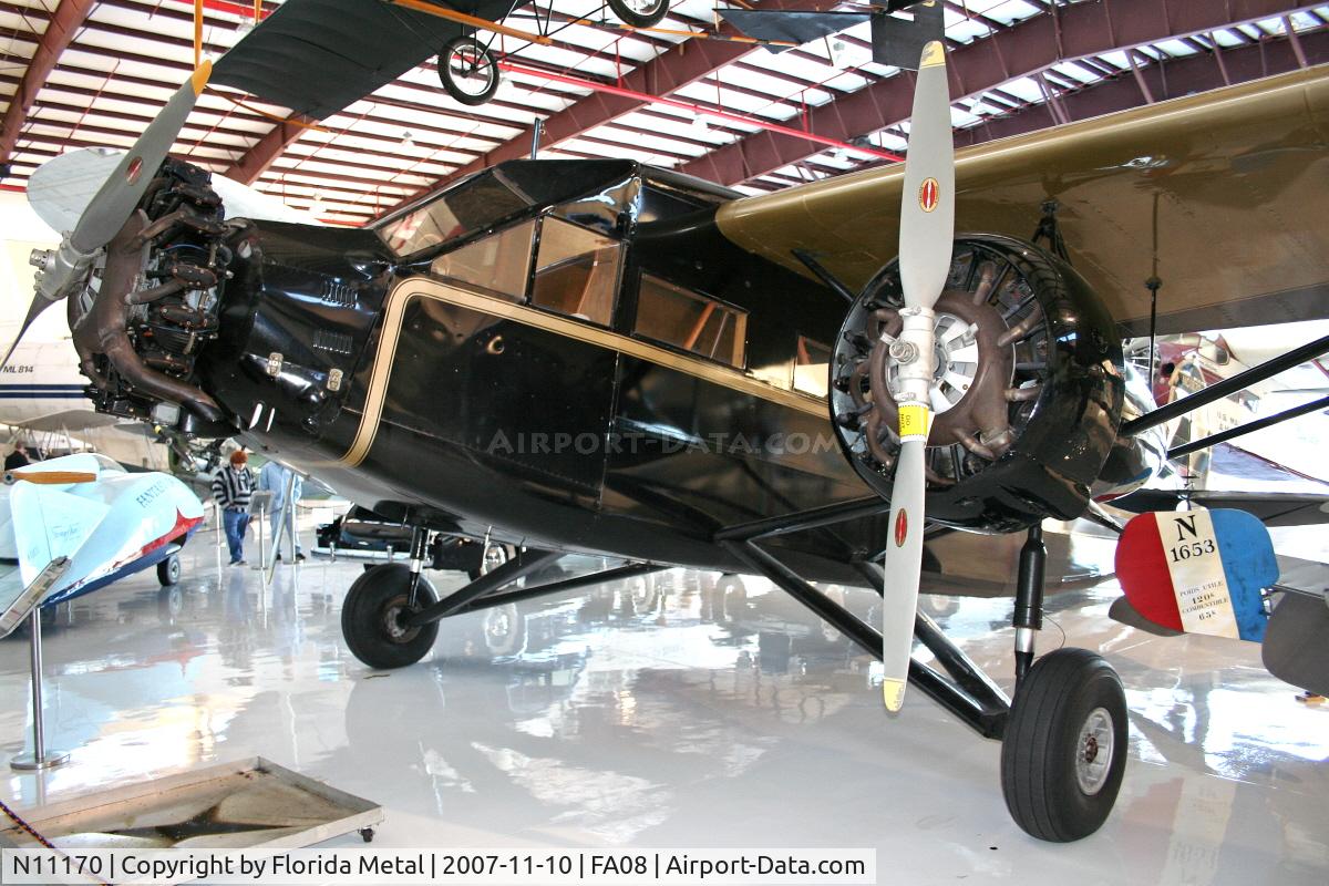 N11170, 1931 Stinson SM-6000-B C/N 5023, Stinson Trimotor