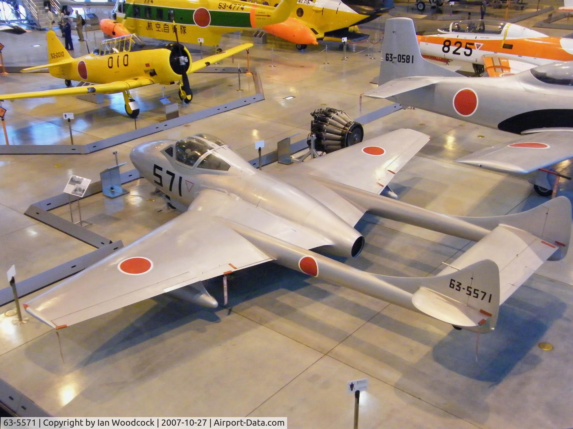 63-5571, De Havilland DH-115 Vampire T.55 C/N 15758, de Havilland DH-115 Vampire T.55/Hamamatsu,JASDF Museum,Preserved