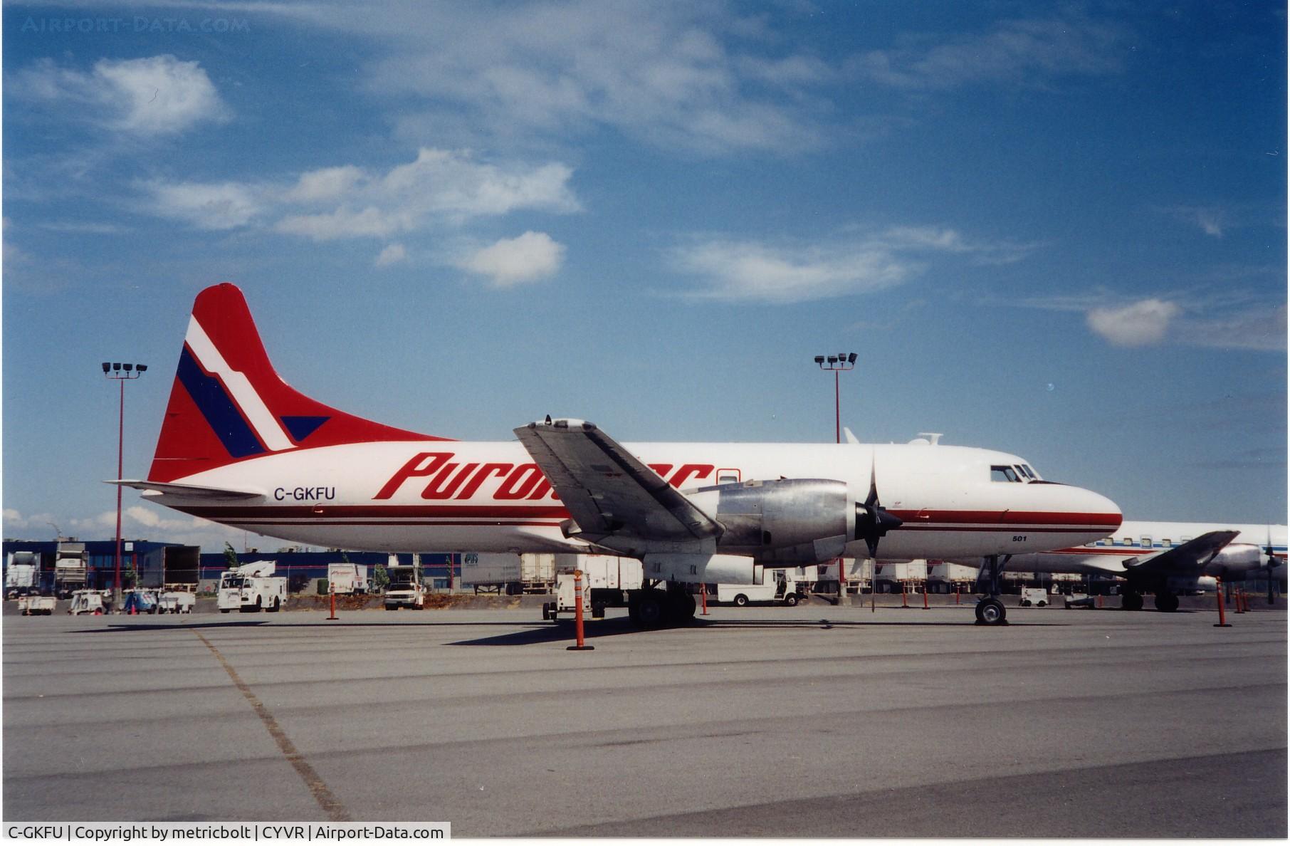 C-GKFU, 1953 Convair 340 C/N 82, Purolator in Jul.2002