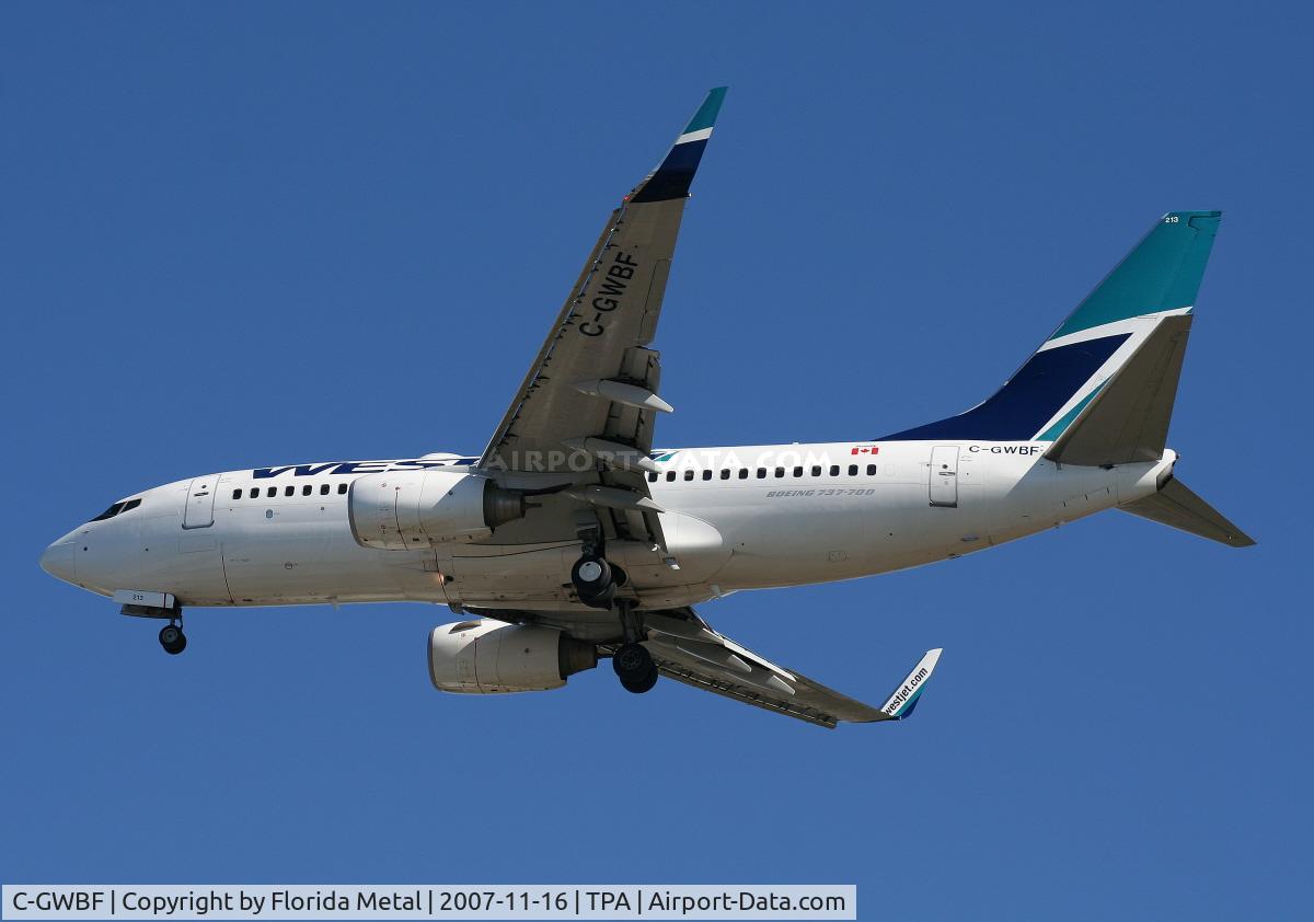 C-GWBF, 2003 Boeing 737-7CT C/N 32757, West Jet