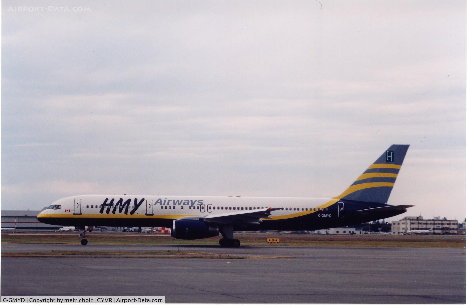C-GMYD, 1988 Boeing 757-258 C/N 24254, At YVR,Jun.2003 before the name change from HMY to Harmony