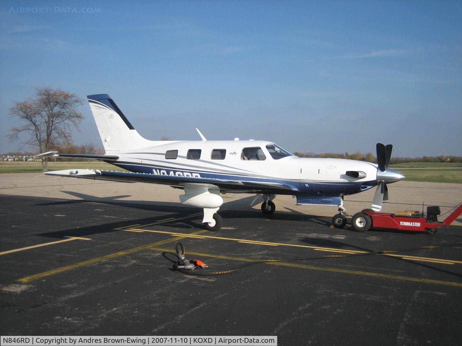 N846RD, 2004 Piper PA-46-500TP Meridian C/N 4697186, just after re-fueling