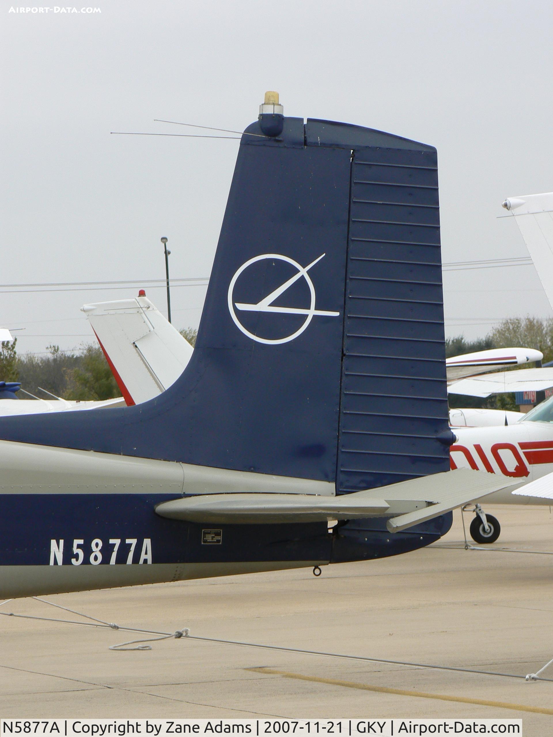 N5877A, 1956 Cessna 172 C/N 28477, On the ramp at Arlington Municipal