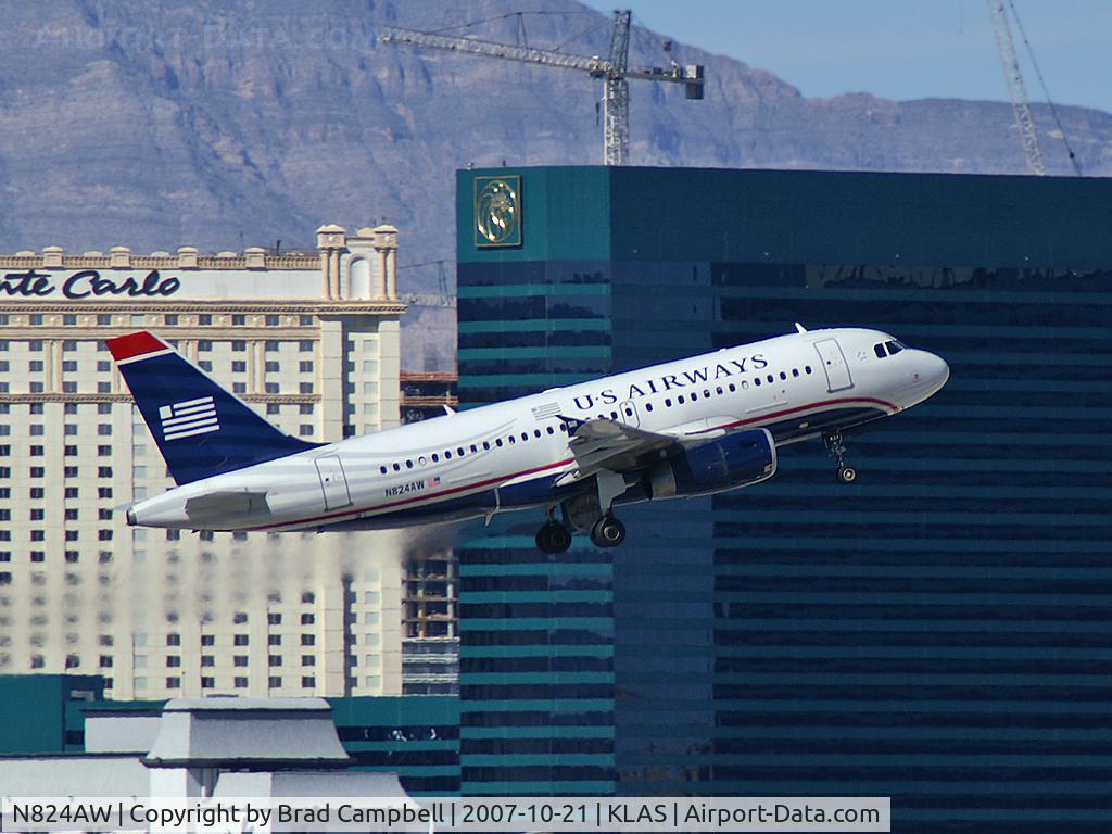 N824AW, 2001 Airbus A319-132 C/N 1490, US Airways / 2001 Airbus Industrie A319-132