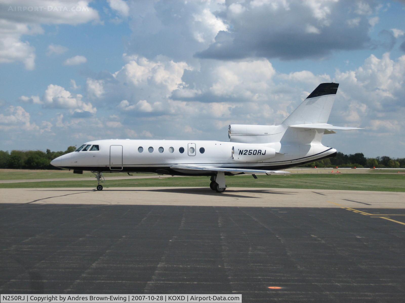 N250RJ, 1981 Dassault Falcon 50 C/N 31, parked for the weekend