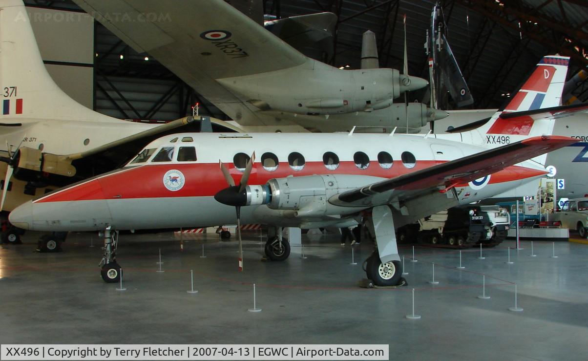 XX496, 1975 Scottish Aviation HP-137 Jetstream T.1 C/N 276, HP137 Jetstream on display inside RAF Cosford Museum