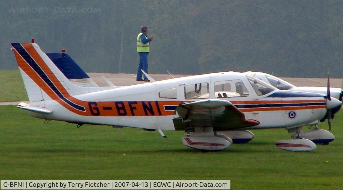 G-BFNI, 1977 Piper PA-28-161 Cherokee Warrior II C/N 28-7816215, Visitor to RAF Cosford