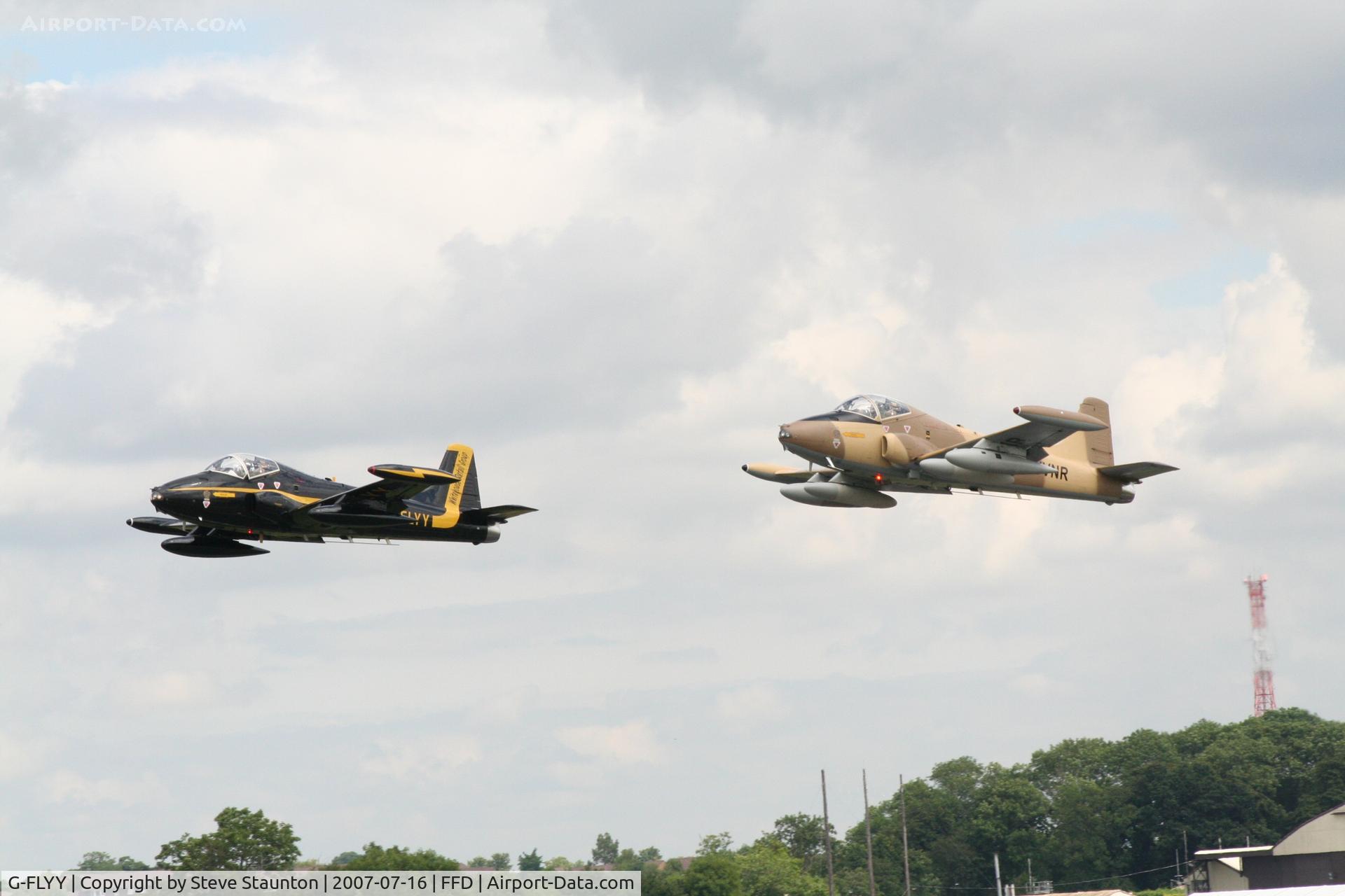 G-FLYY, 1969 BAC 167 Strikemaster Mk.80 C/N EEP/JP/163, Royal International Air Tattoo 2007(With G-UVNR)