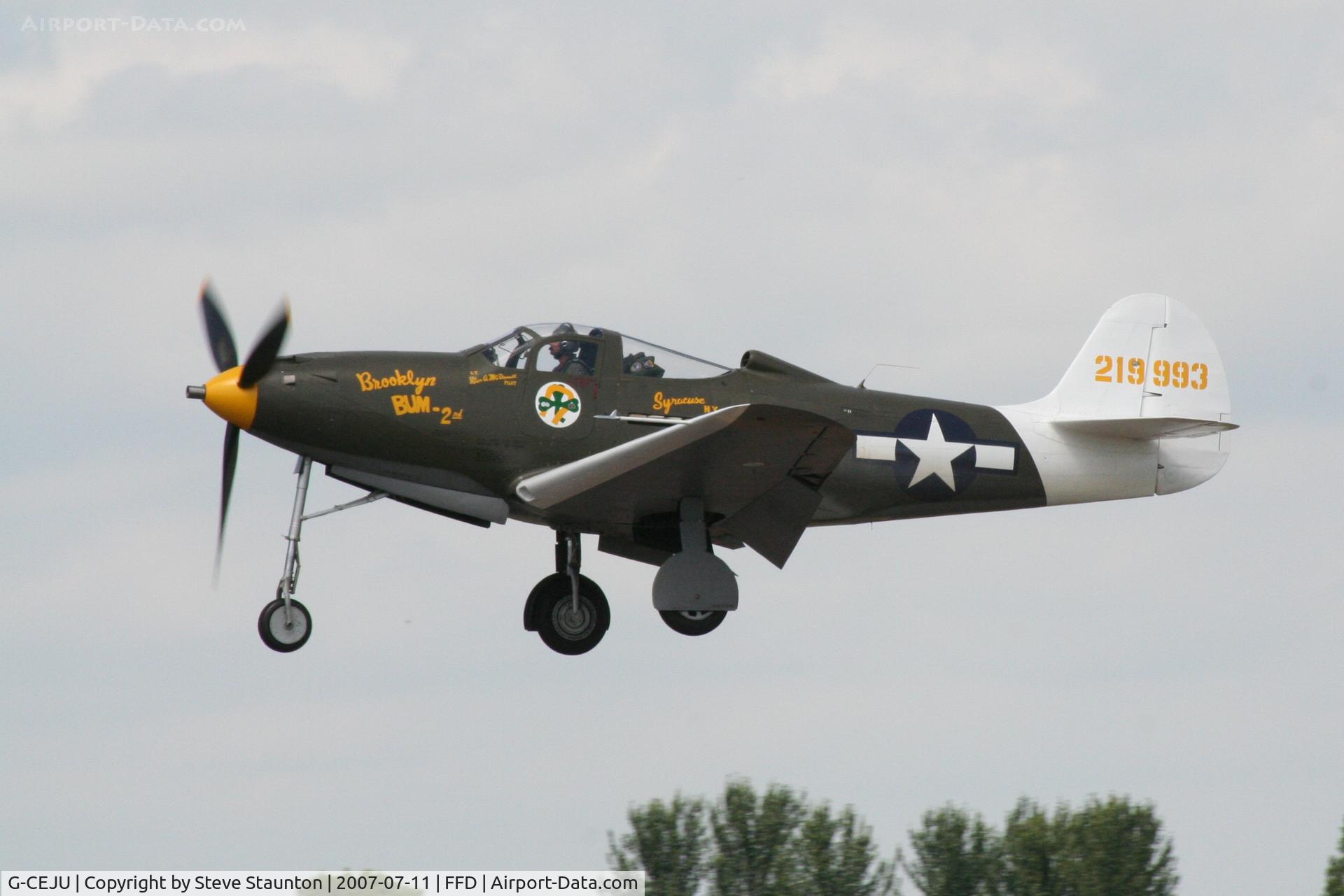 G-CEJU, Bell P-39Q Airacobra C/N 26E-397, Royal International Air Tattoo 2007