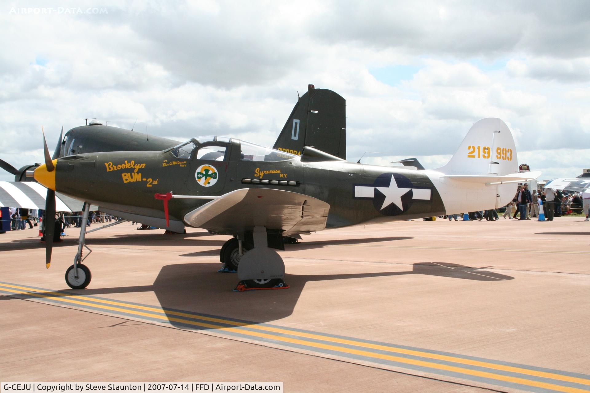 G-CEJU, Bell P-39Q Airacobra C/N 26E-397, Royal International Air Tattoo 2007