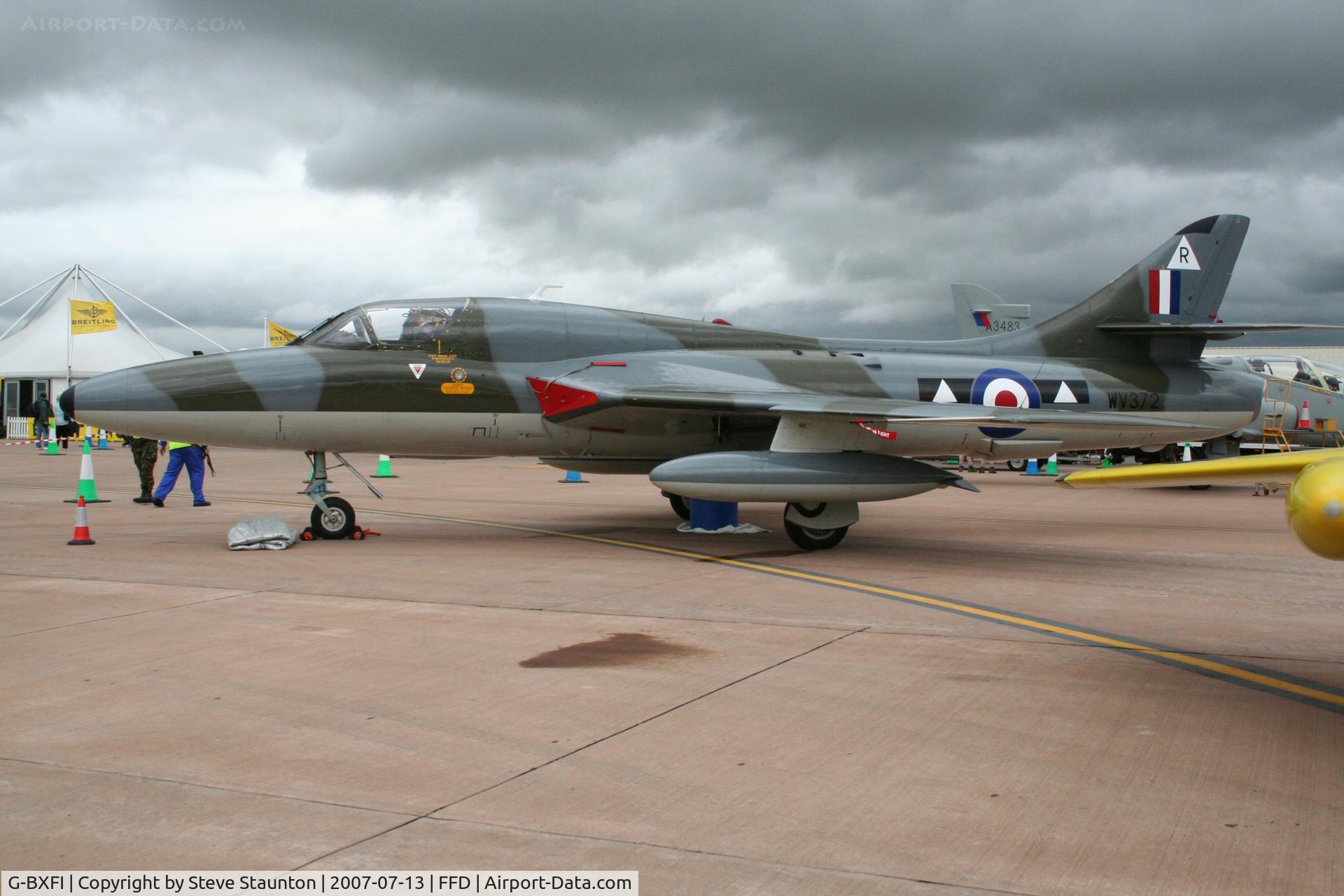 G-BXFI, 1955 Hawker Hunter T.7 C/N 41H-670818, Royal International Air Tattoo 2007