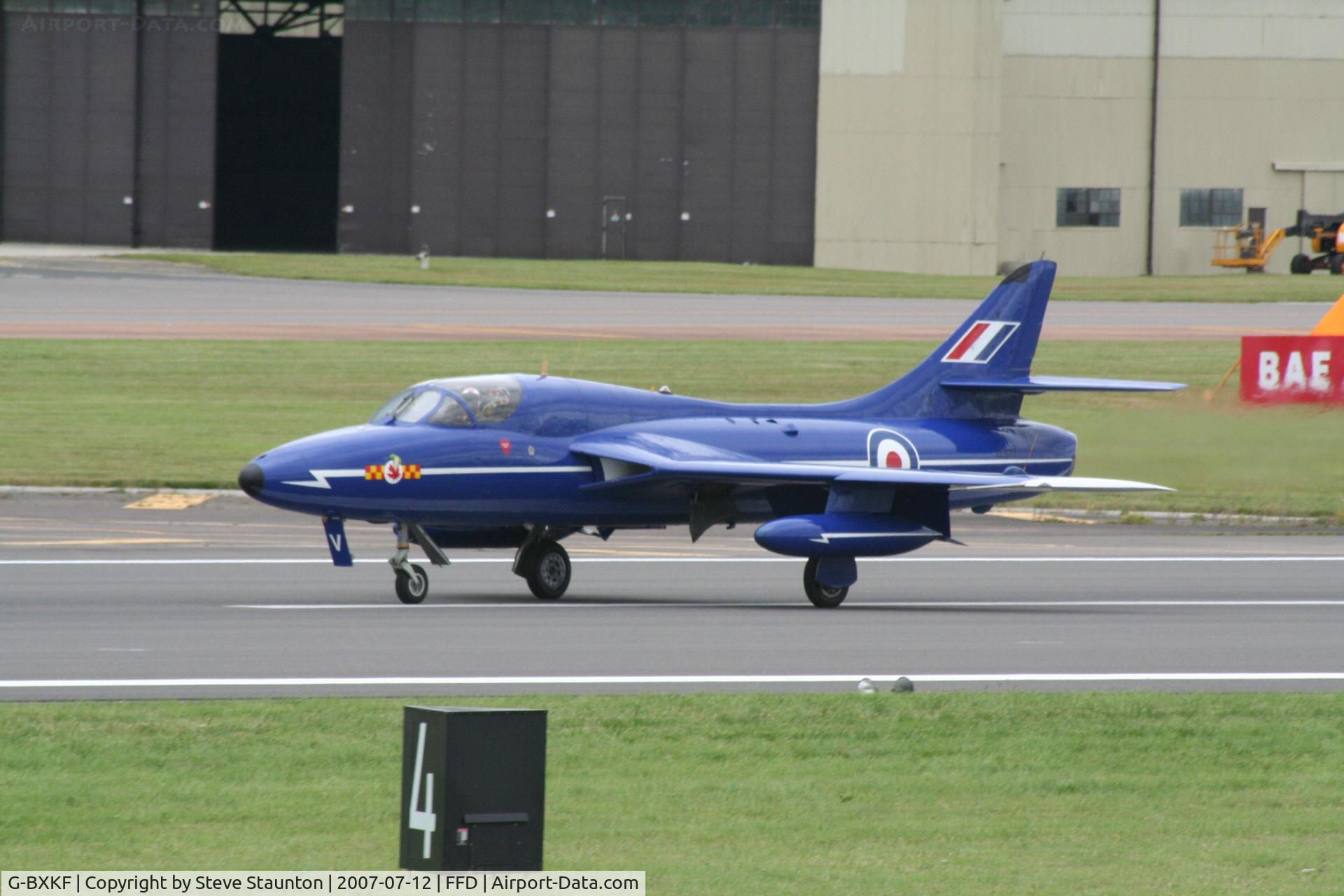 G-BXKF, 1958 Hawker Hunter T.7 C/N 41H/003315, Royal International Air Tattoo 2007