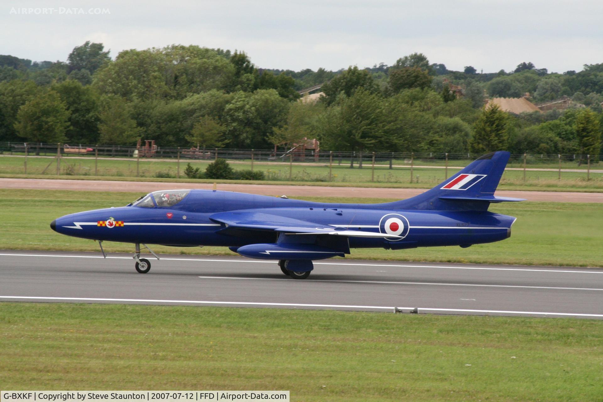 G-BXKF, 1958 Hawker Hunter T.7 C/N 41H/003315, Royal International Air Tattoo 2007